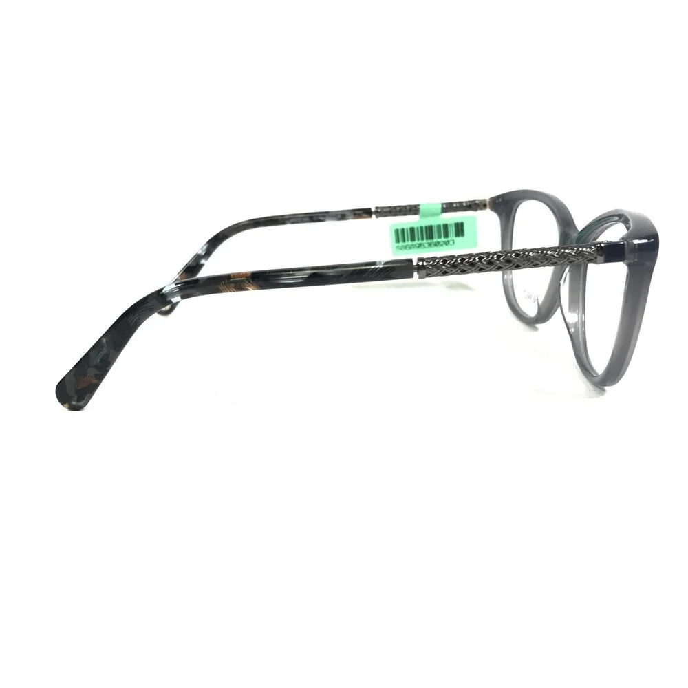 Nine West Eyeglasses Frames NW5143 014 Blue Silver Cat Eye Full Rim 52-16-135